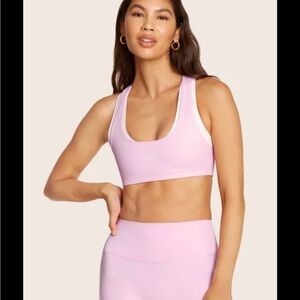 Women's Pink Sports Bra & Biker Shorts